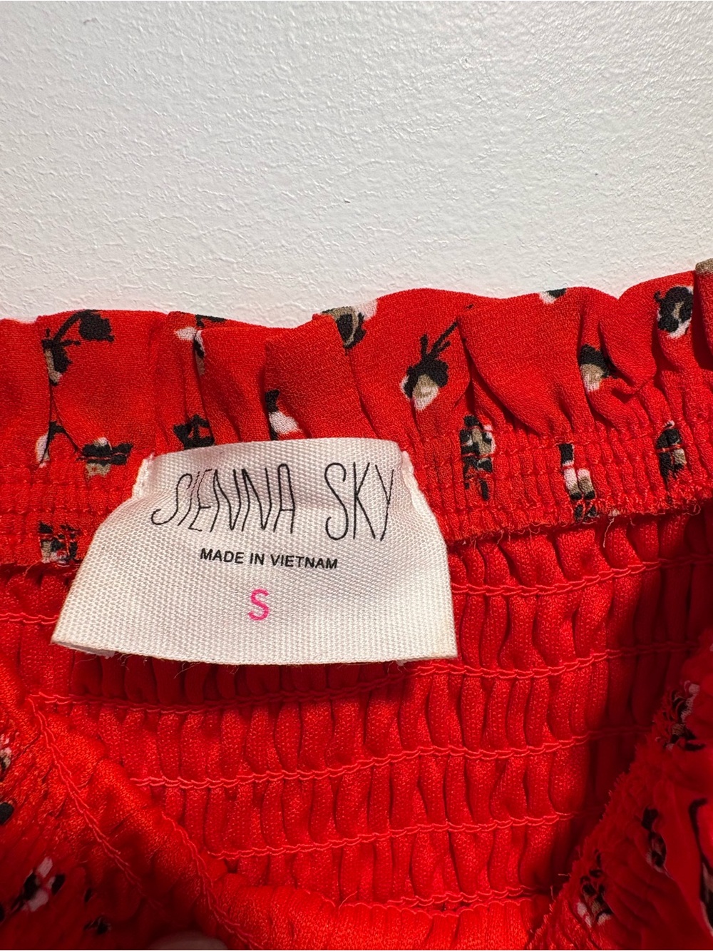 Red Sundress with Button Front - Picture 3 of 3